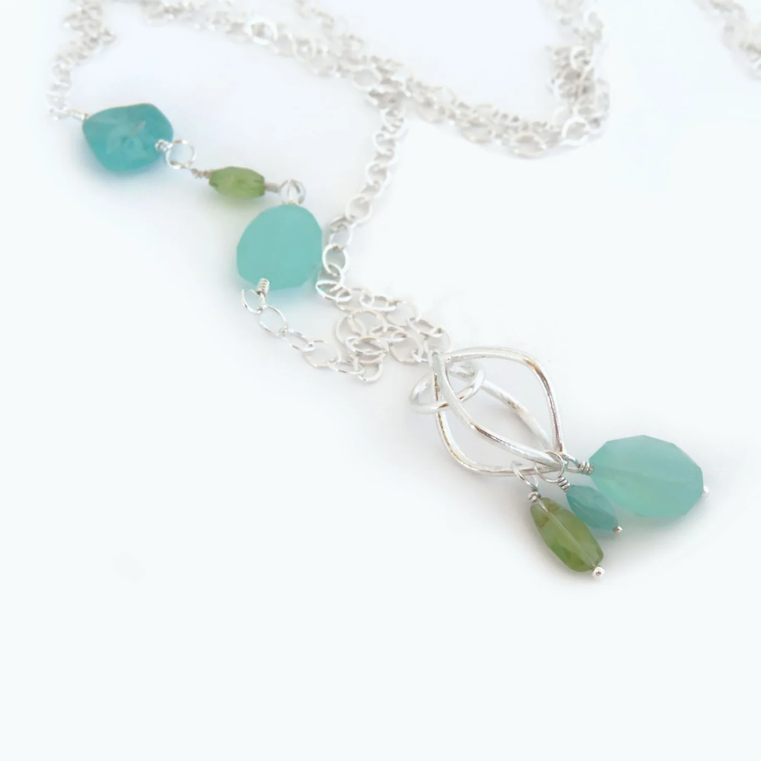 Mint Lantern Necklace