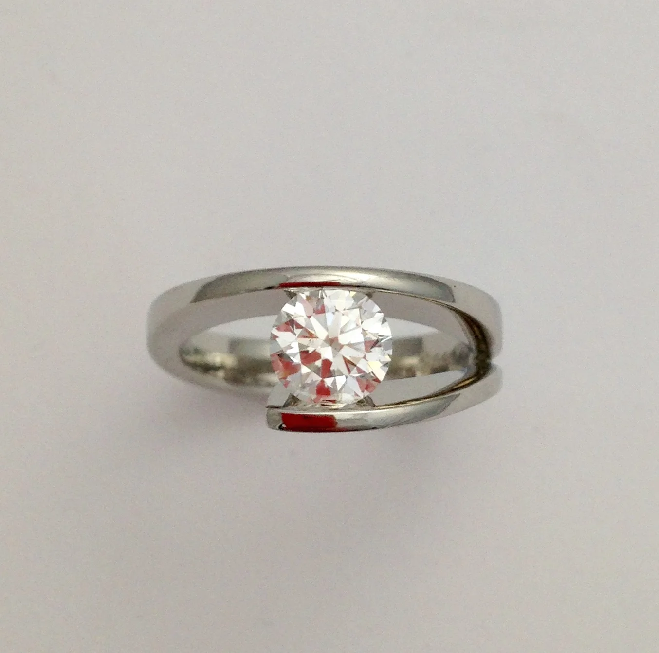 14K white gold with 1.07 carat Canadian Diamond