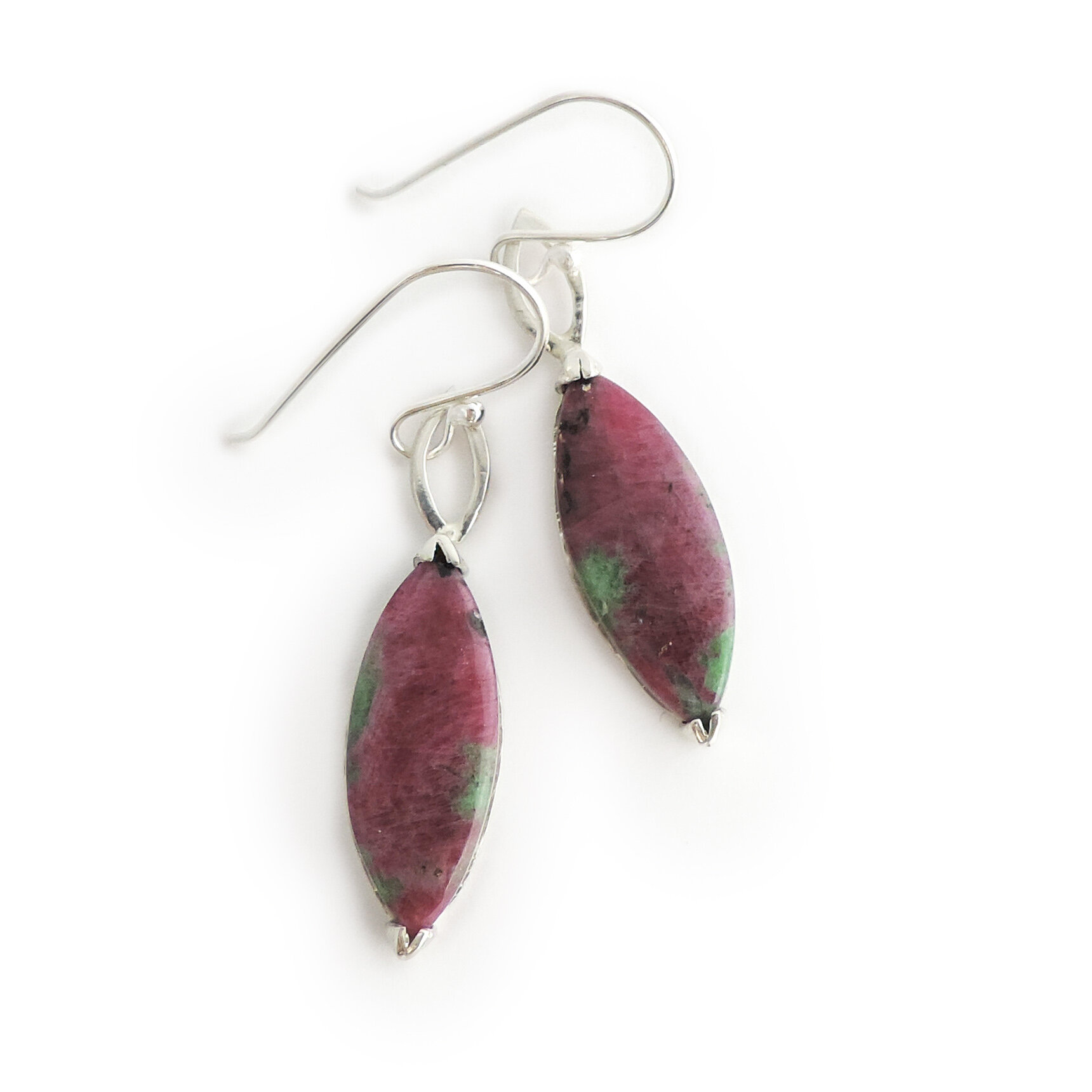 Ruby Zoisite Earrings