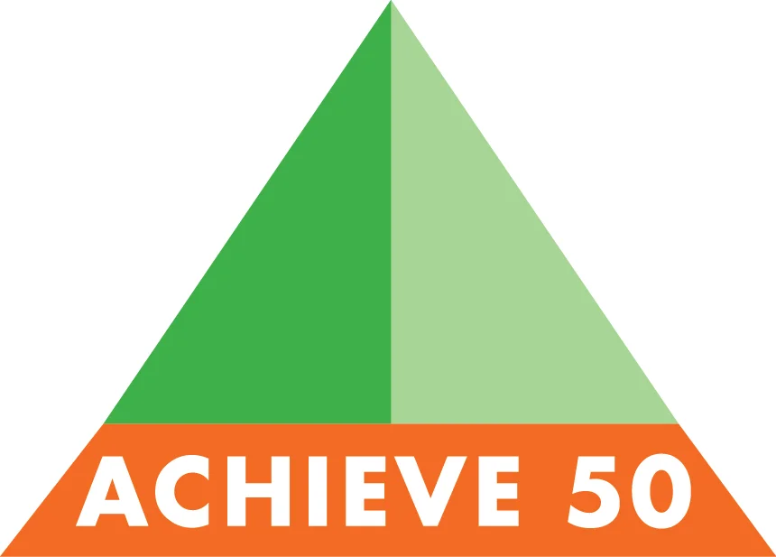 Achieve 50 Logo Design An equal-opportunity school program