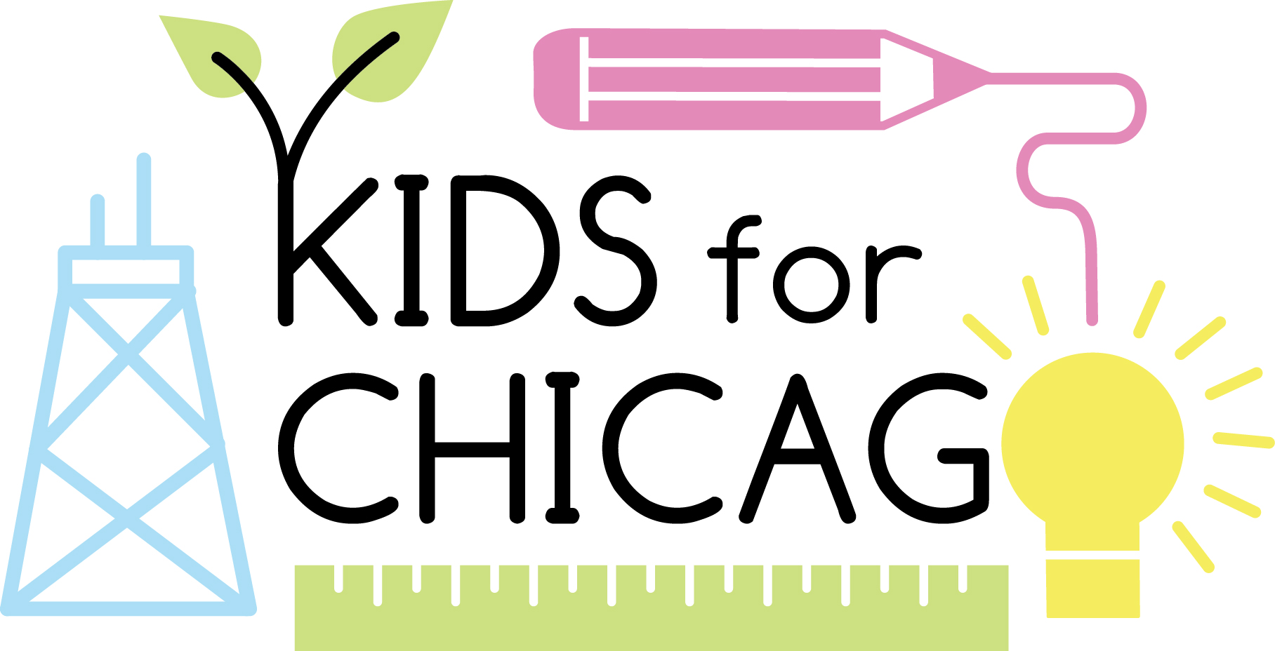 Kids for Chicago Logo Design A campaign that advocates for high-quality school options for all students in Chicago