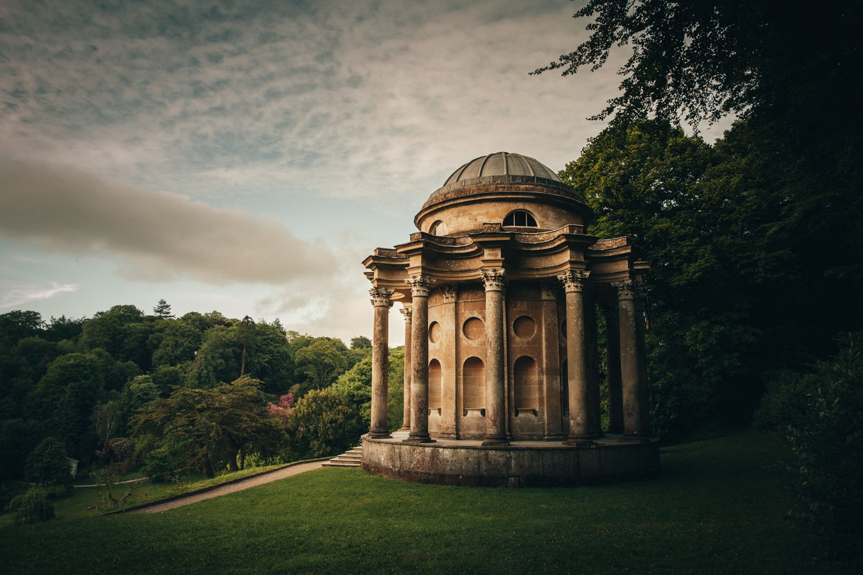 Temple of Apollo at Stourhead Gardens - England