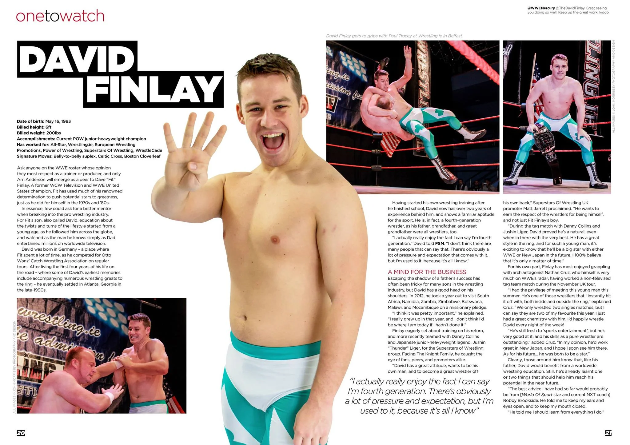 My photography in Fighting Spirit Magazine 2014.