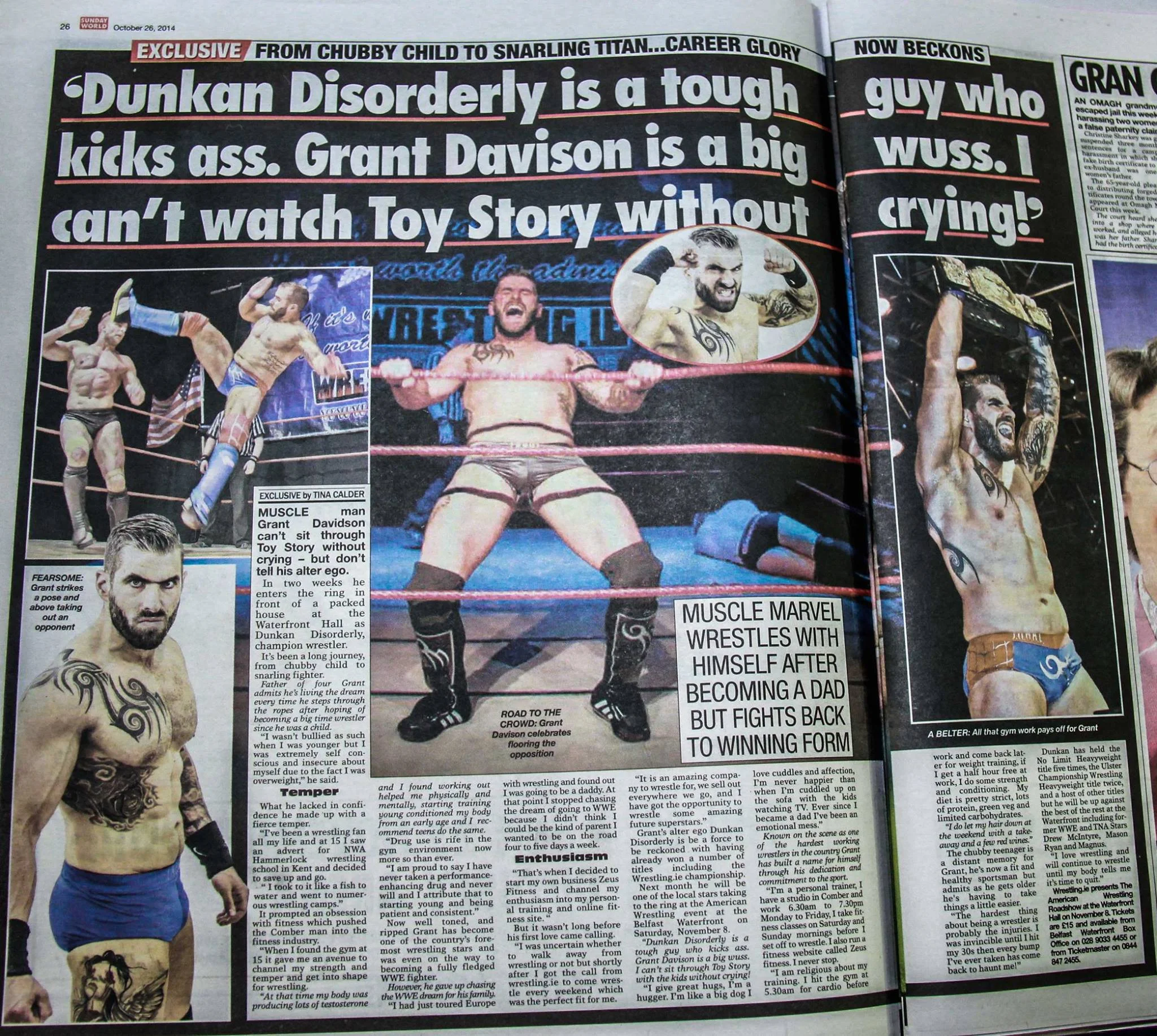 My photography in The Sunday World 26-10-14