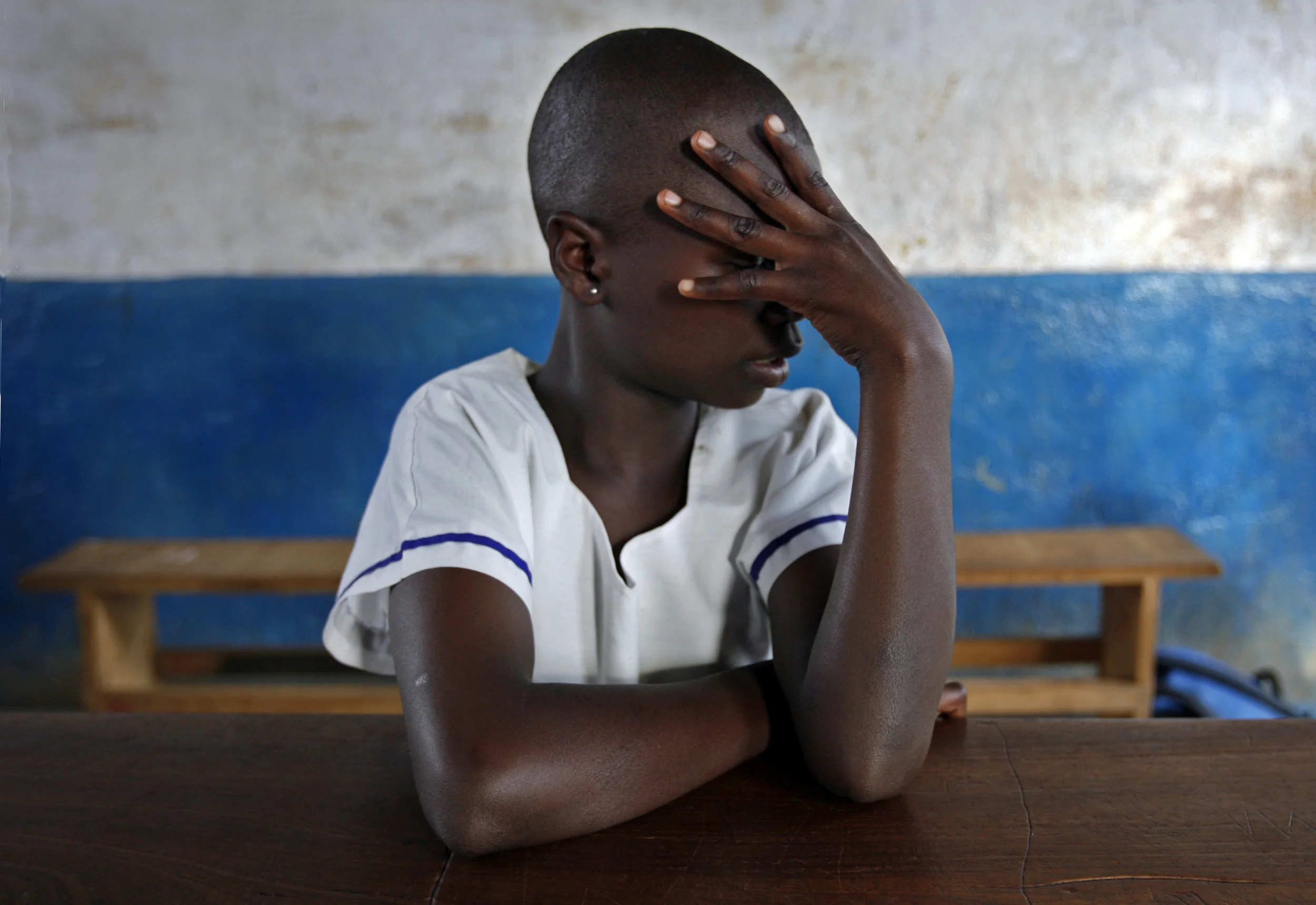 Former girl child soldier, 'Sylvie', freed from militias in Eastern DRC. Fear of reprisals prevents full identity being revealed. October 2007.