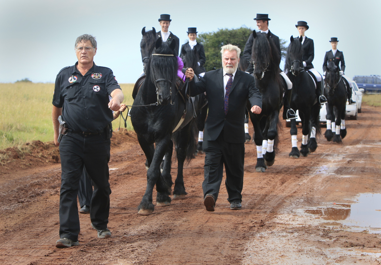 Terre'Blanche's funeral in South Africa