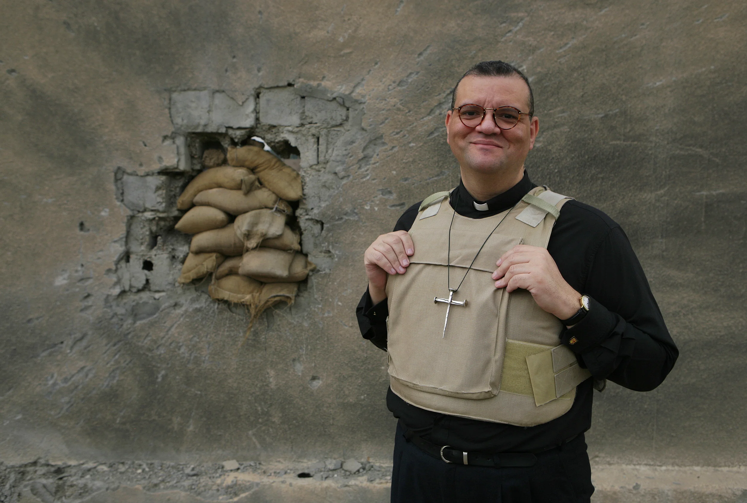 Canon Andrew White, Bishop of Baghdad, the Green Zone, 2010.