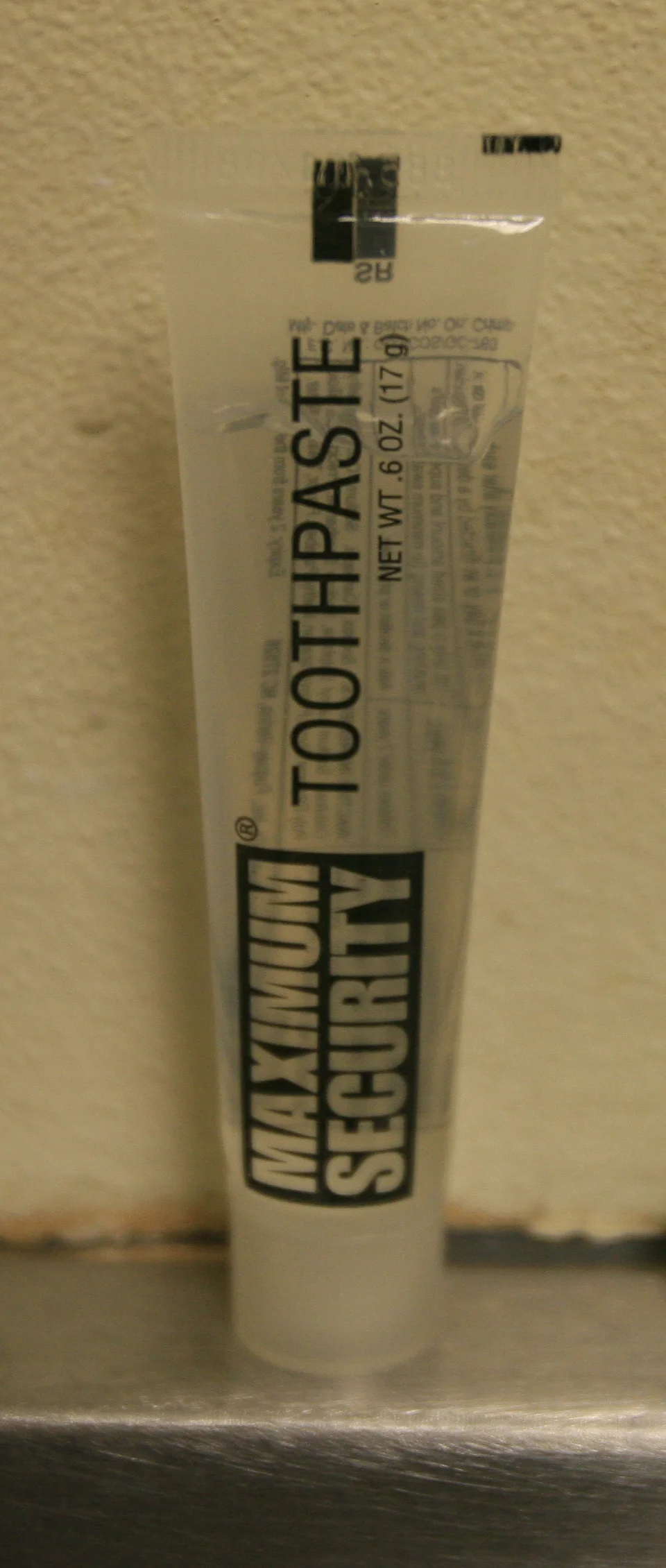  Detainees toothpaste. Guantanamo Bay prison, Cuba. May, 2009. 