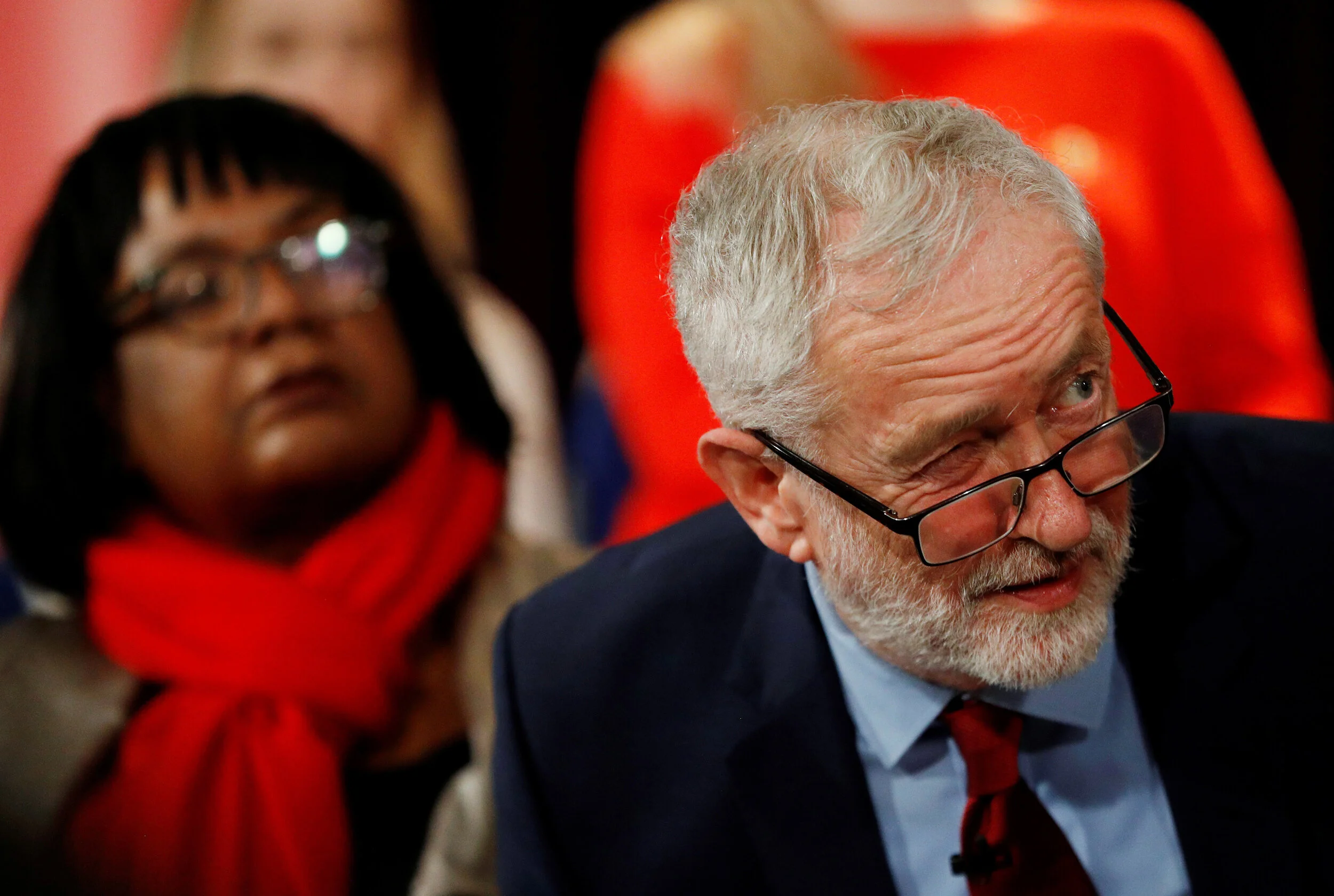  Jeremy Corbyn, Leader of the Labour Party gives a speech days after he called a vote of no confidence in Prime Minister Theresa May's government, in Hastings, Britain, January 17, 2019 