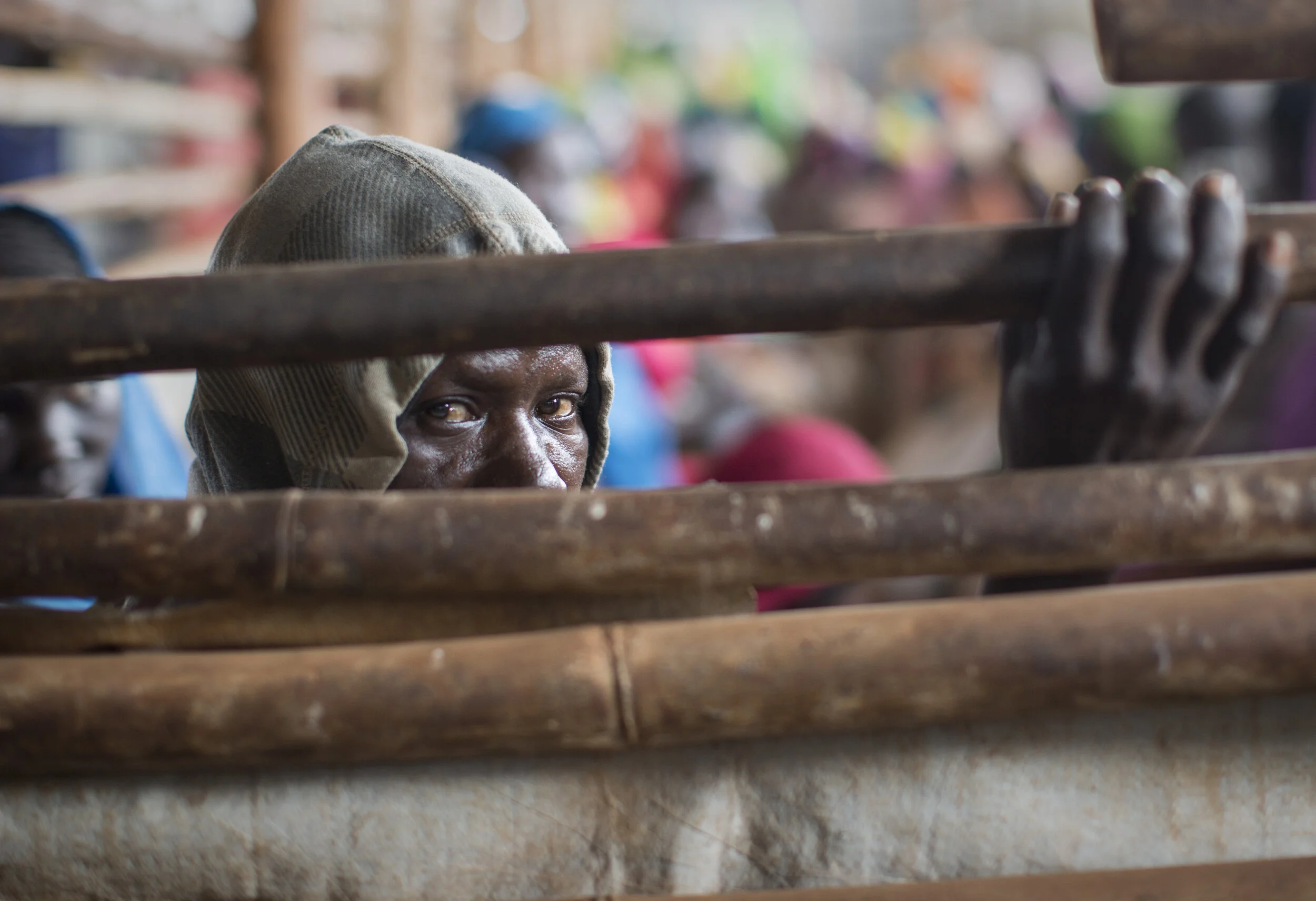 A South Sudanese refugee at the Bambasi refugee camp, near Asosa, Ethiopia, waits for food aid. November 7, 2014 