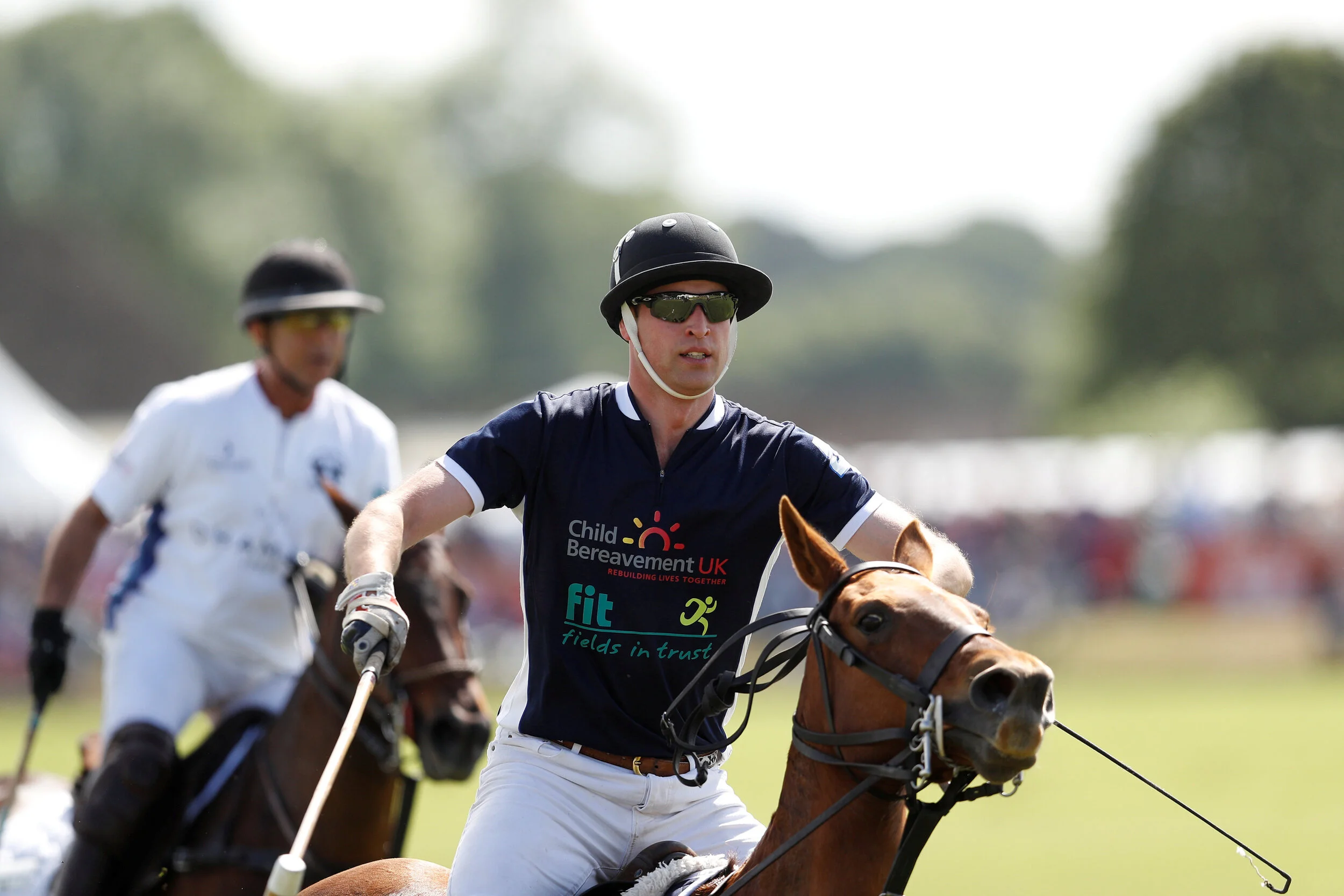  Britain's Prince William plays in the Maserati Royal Charity Polo Trophy at Beaufort Polo Club in Tetbury, Britain,  June 11, 2017.  