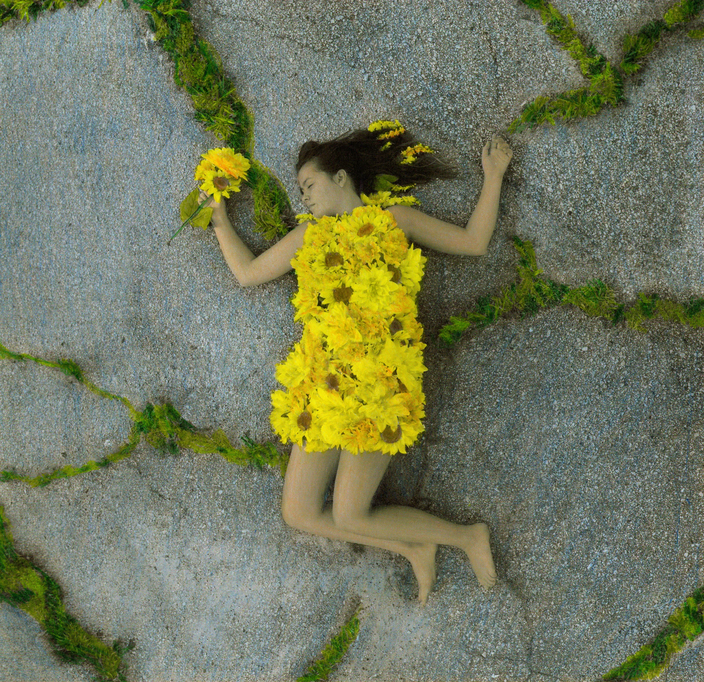 #4- Alexander McQueen's Sarabande dress was probably the biggest inspiration for this image- I hand sewed 100+ silk flowers onto a dress from Goodwill. It took a couple of weeks to complete the dress, but only about an hour to do the shoot. Gabby, who modeled the dress, ended up with lots of ant bites from laying on the pavement- we actually had to run to the gas station down the street to buy a can of ant-killer to get rid of them. Thank god for Raid and tough models. 