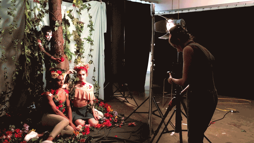 The set (and most of my sets, really) looked so wonky from any angle that wasn't where my camera was. I tend to make my photo sets as simply as possible- for me, it's obviously important that they look convincing in camera and it doesn't really matter how it looks to the eye. But that's just me working on a budget, ya know.