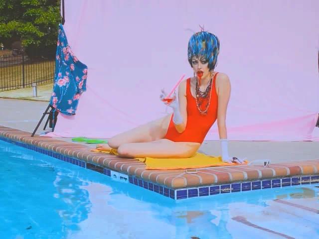 you may consider sitting by the pool dressed like an idiot and spitting out mouthfuls of red dye 40 while you’re waiting