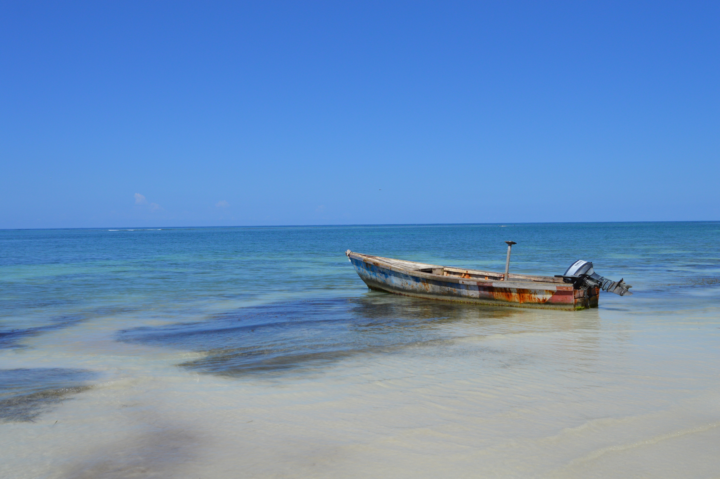 Fishing boat for hire in Westmoreland Parish Jamaica. By Jesse Toth