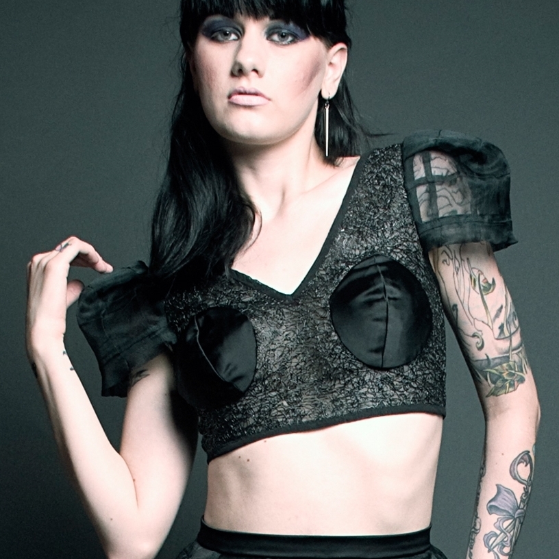 Little Black Crop Top