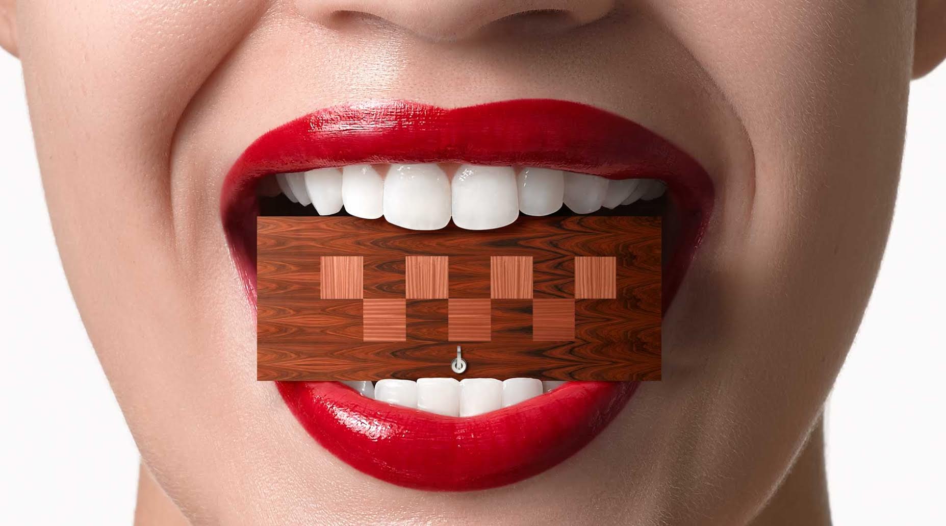 Lips are un-retouched 