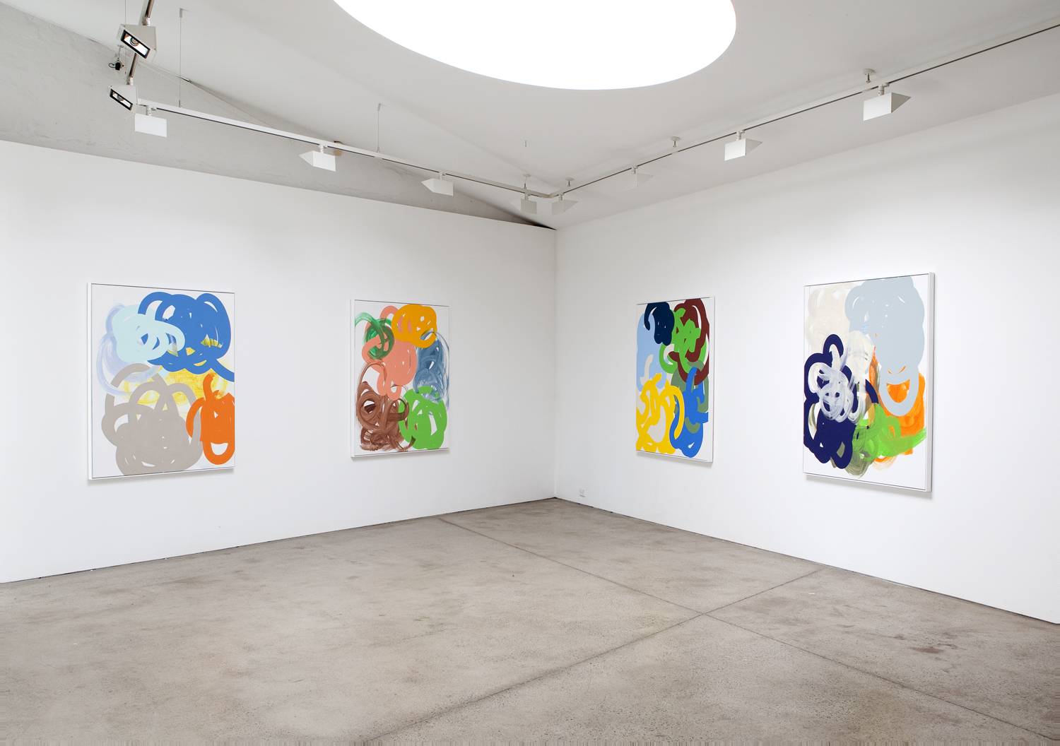   'Tangle Paintings'&nbsp;&nbsp;2011  Sarah Cottier Gallery, Sydney Installation View 
