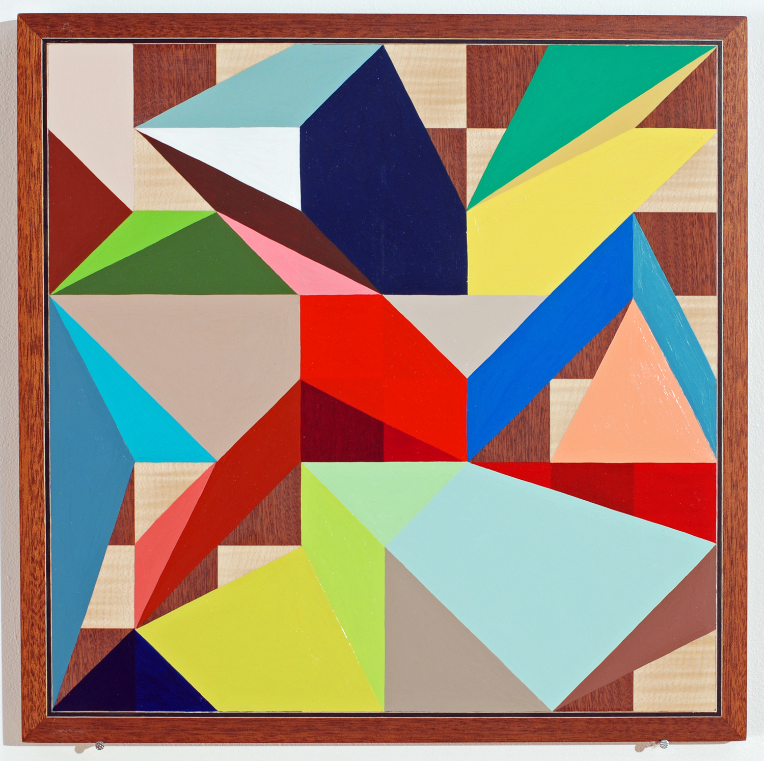 Chessboard Painting #2 2007 Acrylic on chessboard 35 x 35cm