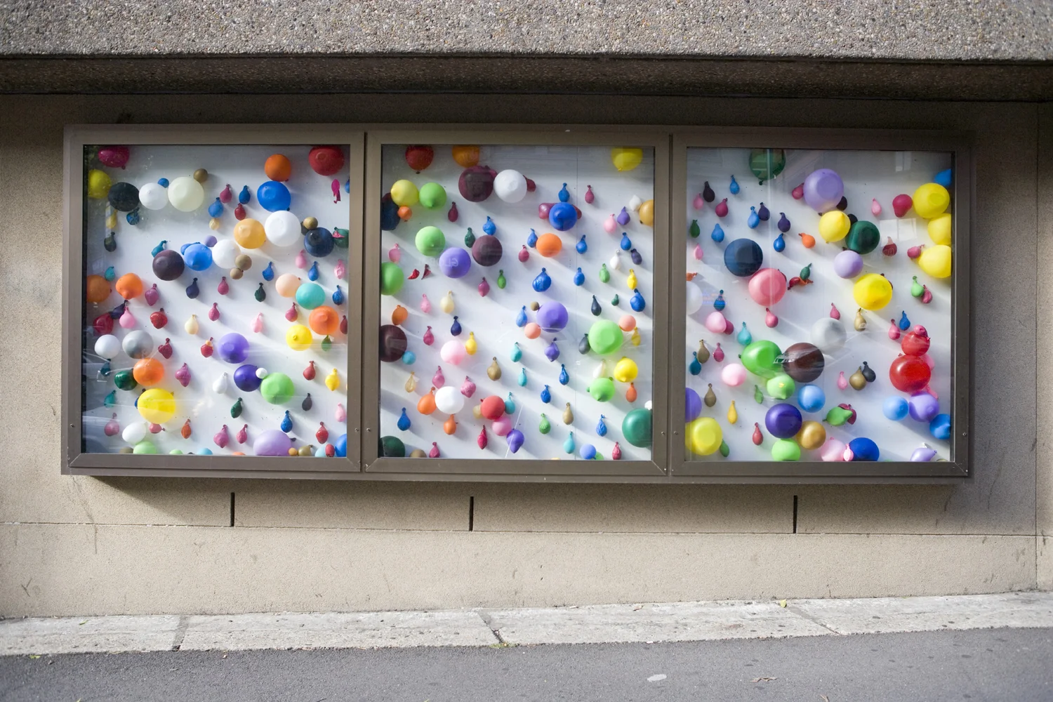 Around Around 2006 McK17 Public Art Project, McKell Building, Government Architects Office, Sydney Balloons and existing vitrines