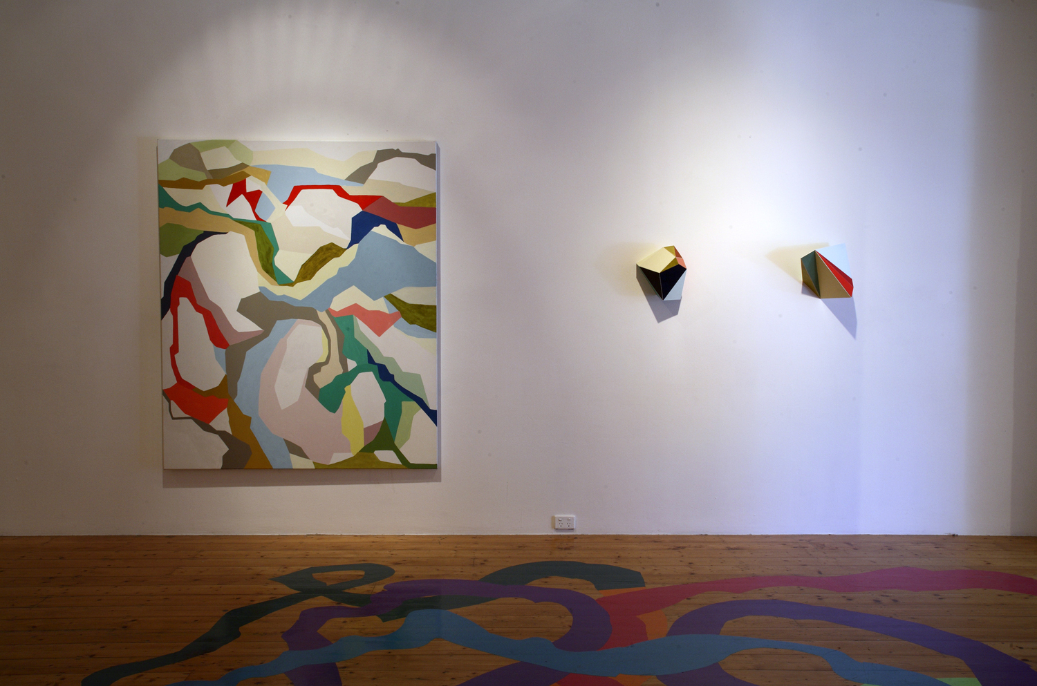 'Against the Amnesiac’s Lifestyle Showroom' 2006 Gertrude Contemporary Art Spaces, Melbourne Installation view Painting and two sculptures on wall