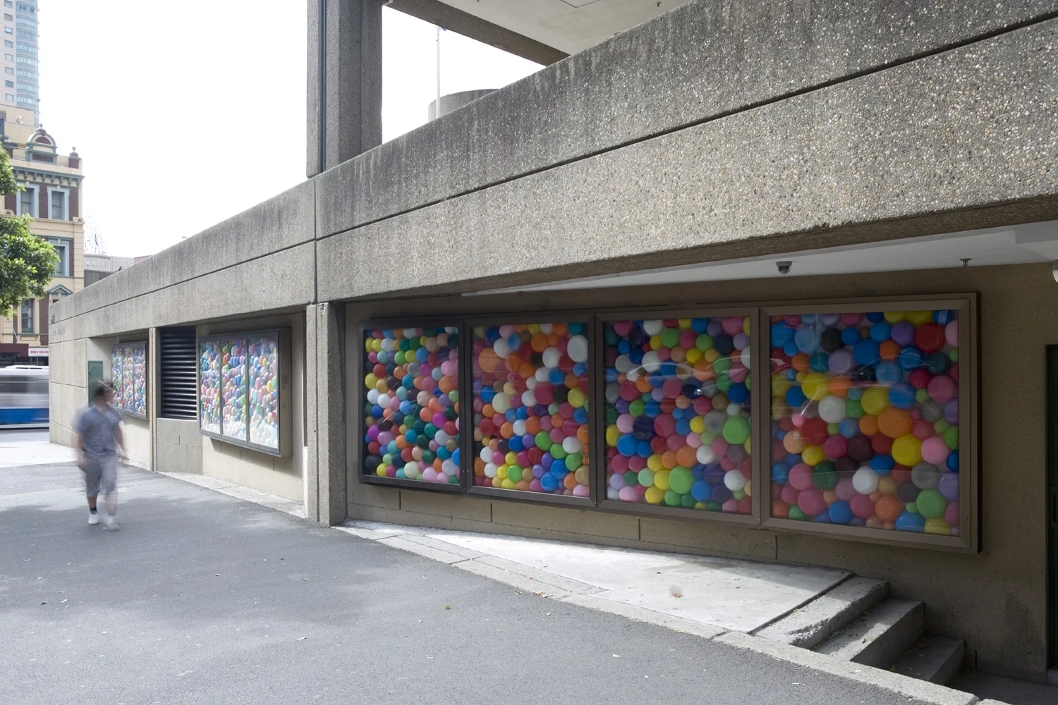 Around Around 2006 McK17 Public Art Project, McKell Building, Government Architects Office, Sydney Balloons and existing vitrines