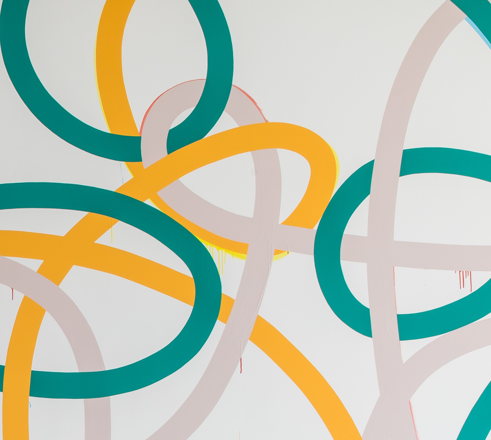 Triple Tangle 2018 (detail) Museum of Contemporary Art Foyer Wall Commission Synthetic polymer paint on wall 15 x 7 m