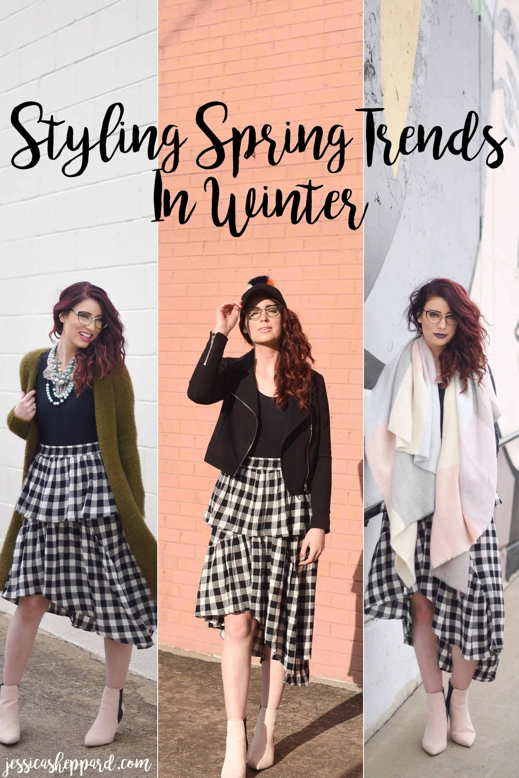 3 Ways to Wear Gingham | Styling Spring Trends in Winter