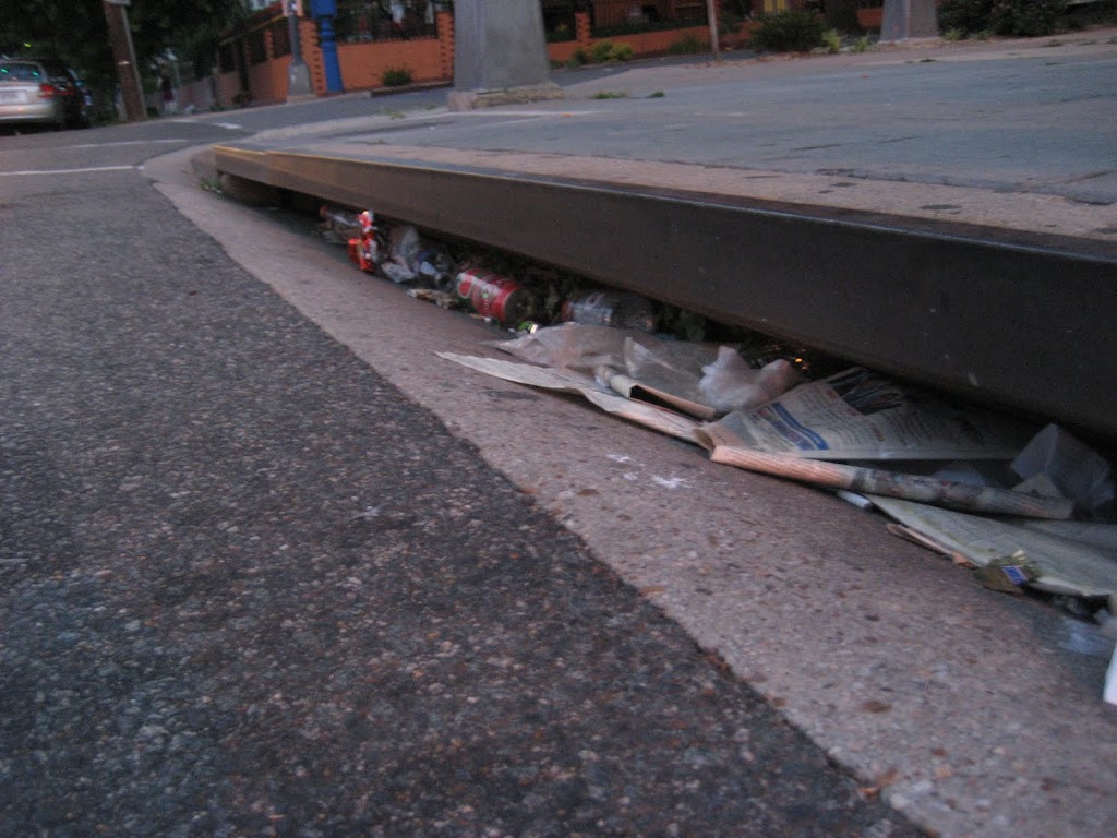 Pollution in Washington DC storm drain inlet