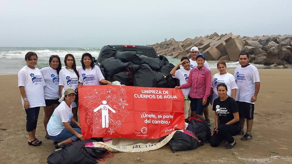 International Coastal Cleanup - Playa Tesoro - Mexico - September 2015