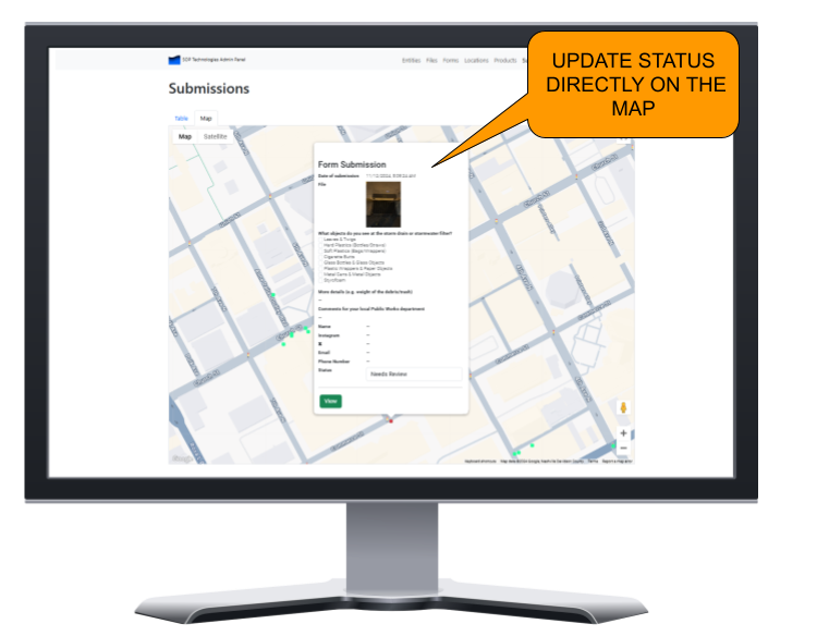 Computer screen admin panel map form submission.png