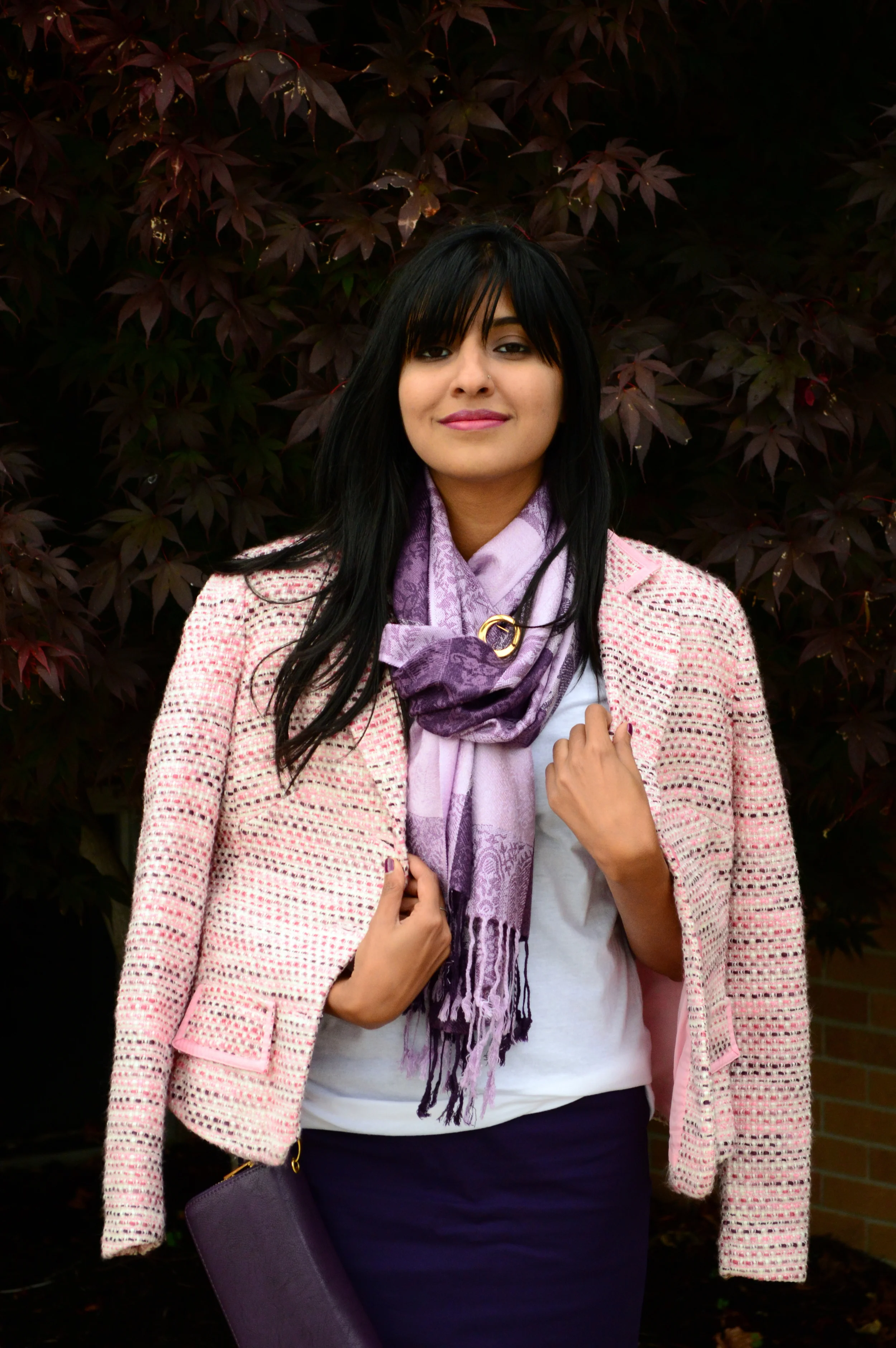 Workwear: Pink Tweed Jacket
