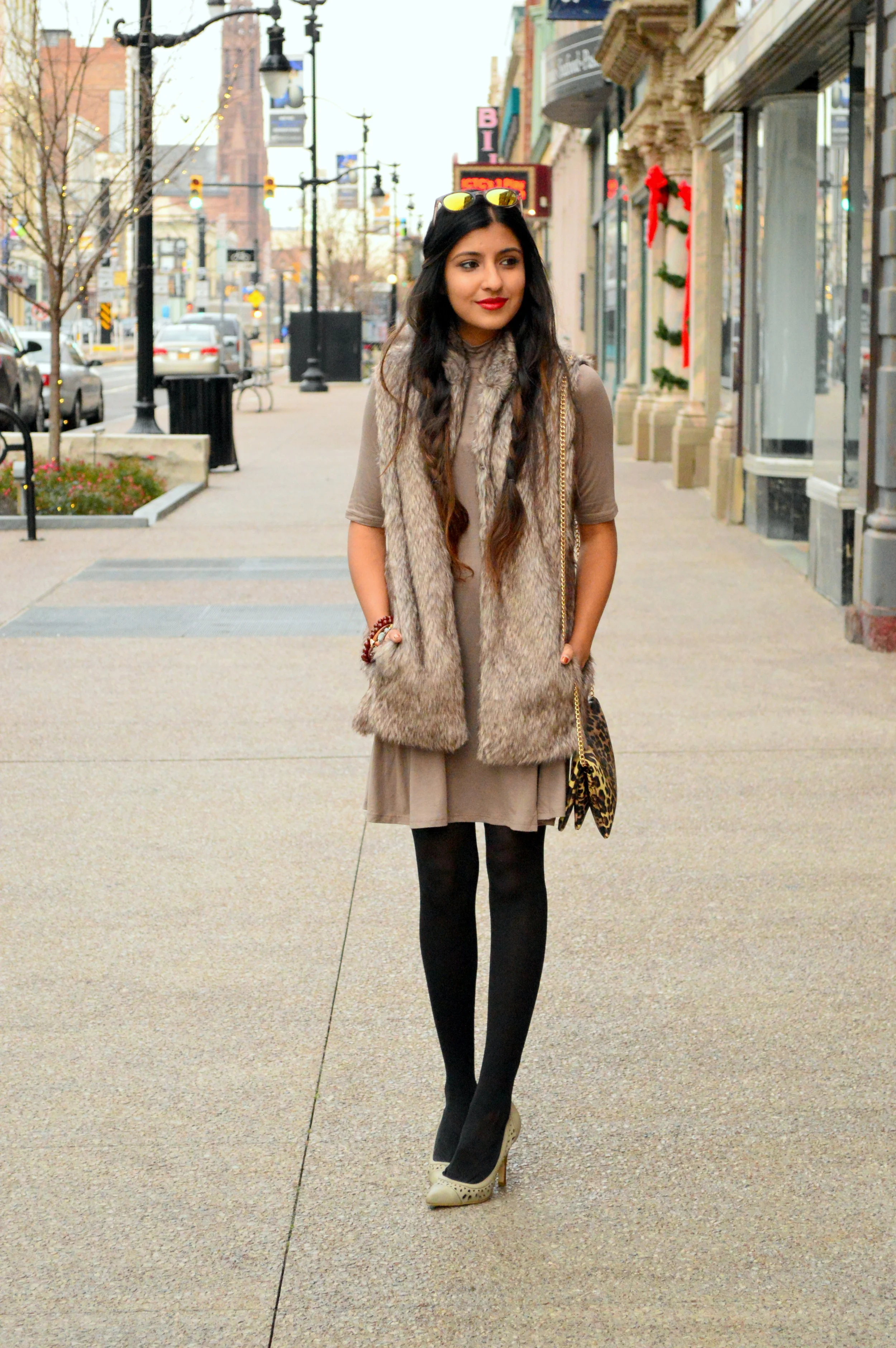 Taupe layers-faux fur 7