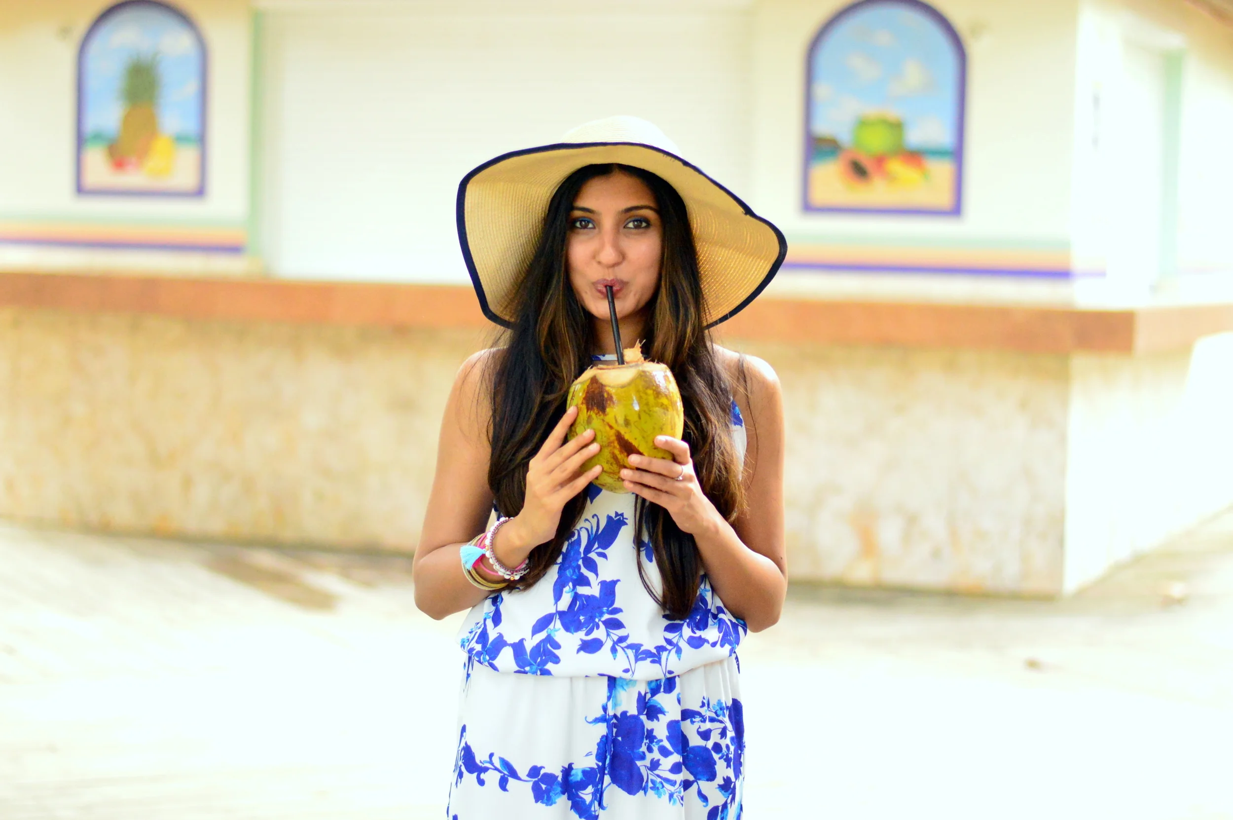 Floral Jumpsuit: Culebra, Puerto Rico