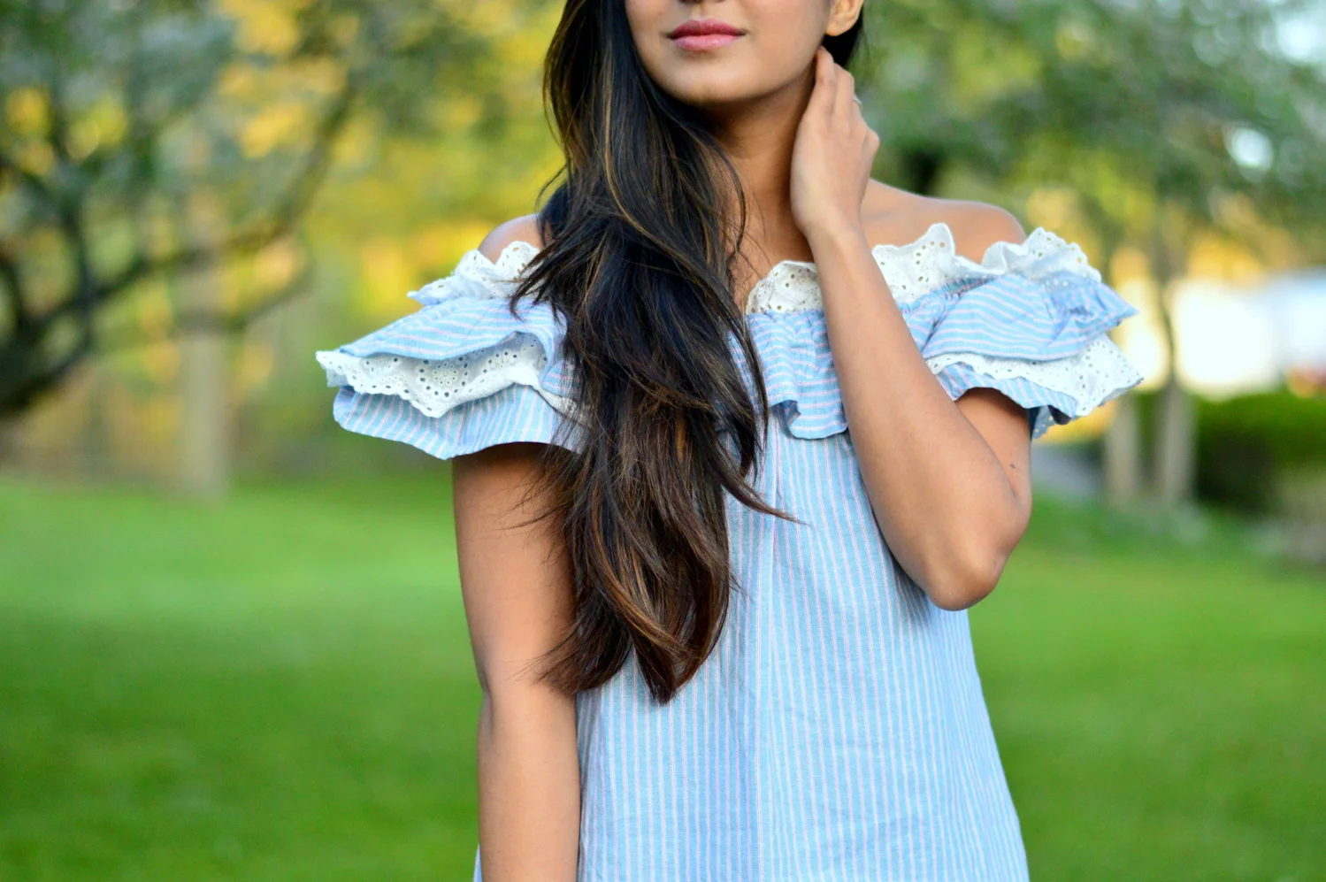 Bardot Chambray Dress