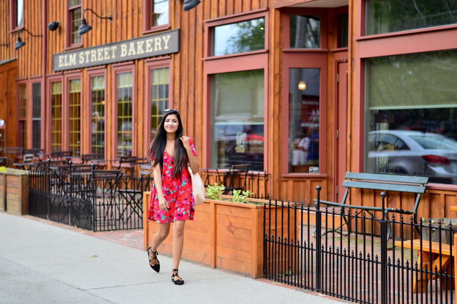 floral-swing-dress-lace-up-flats-spring-summer-fashion 3