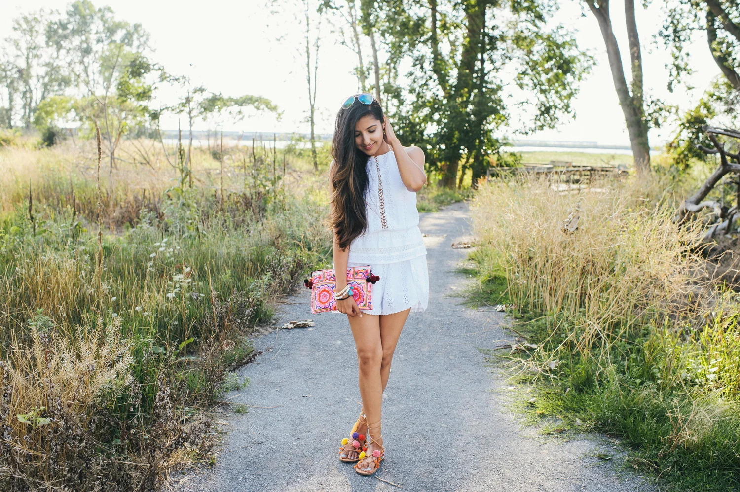 Little White Eyelet Romper