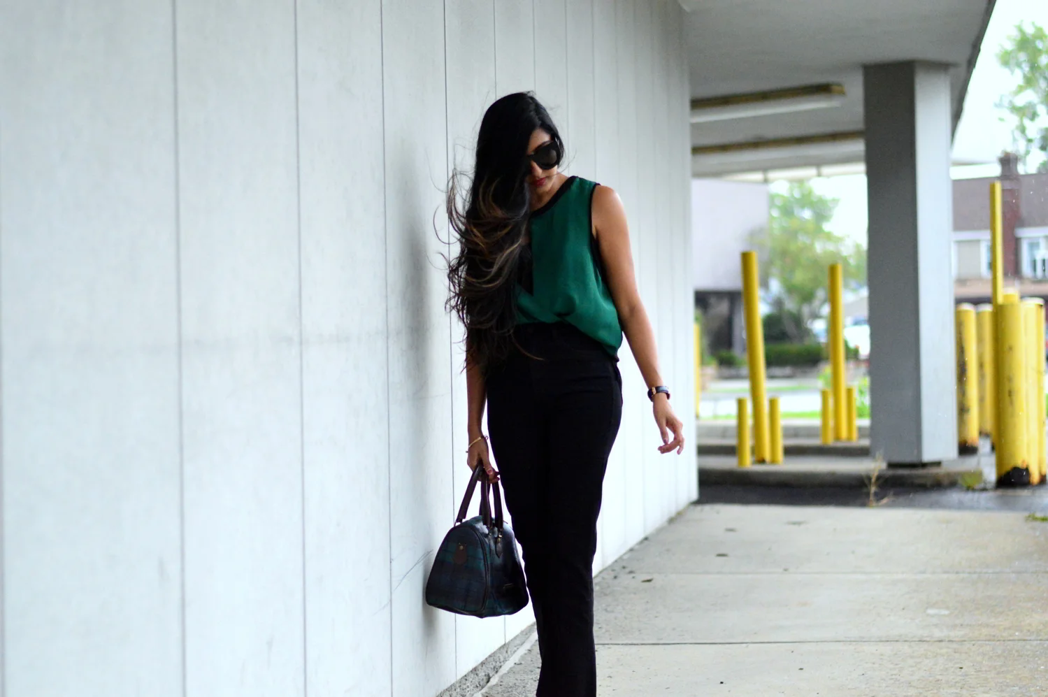 Autumn Work Wear: Silk Blouse + Crop Flares 