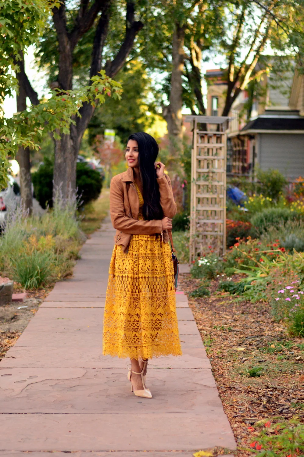 Mustard Lace Dress: Denver