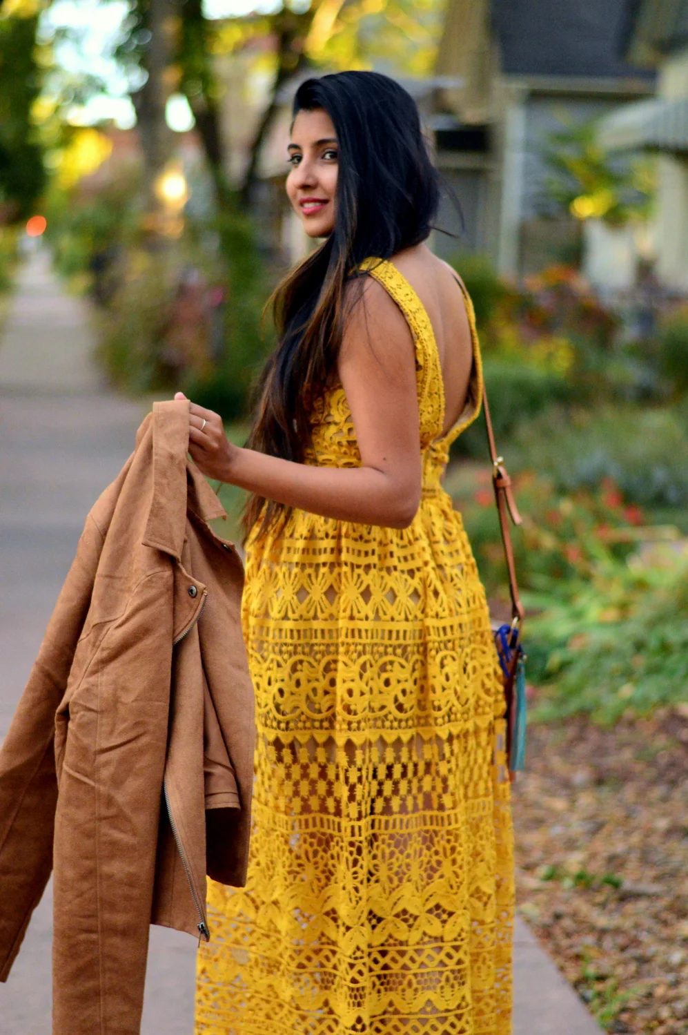 Mustard Lace Dress: Denver
