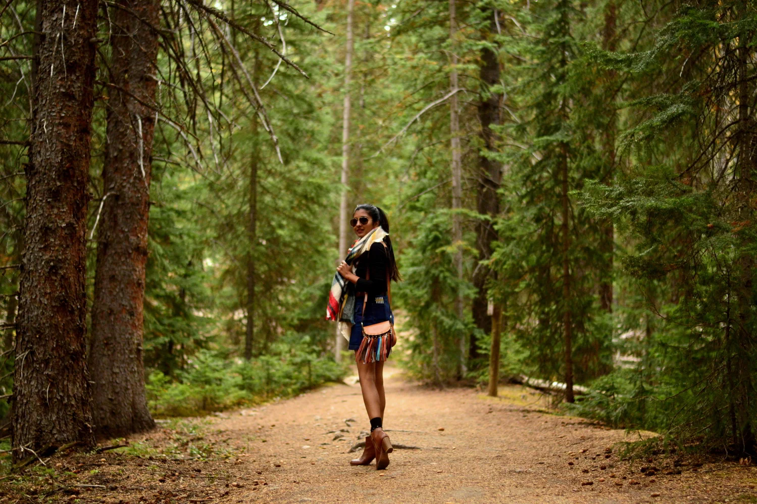 Denim Skirt + OTS Top: Independence Pass, Colorado