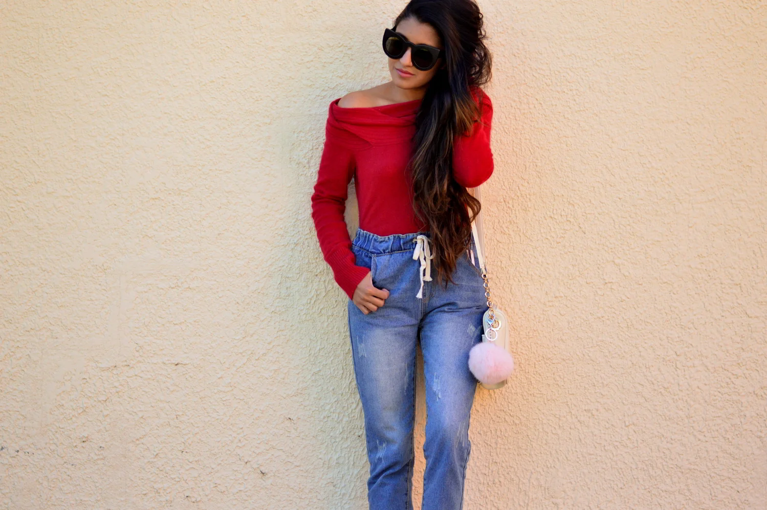 Plaid-Lined Jogger Jeans + OTS Knit: Denver, Colorado 