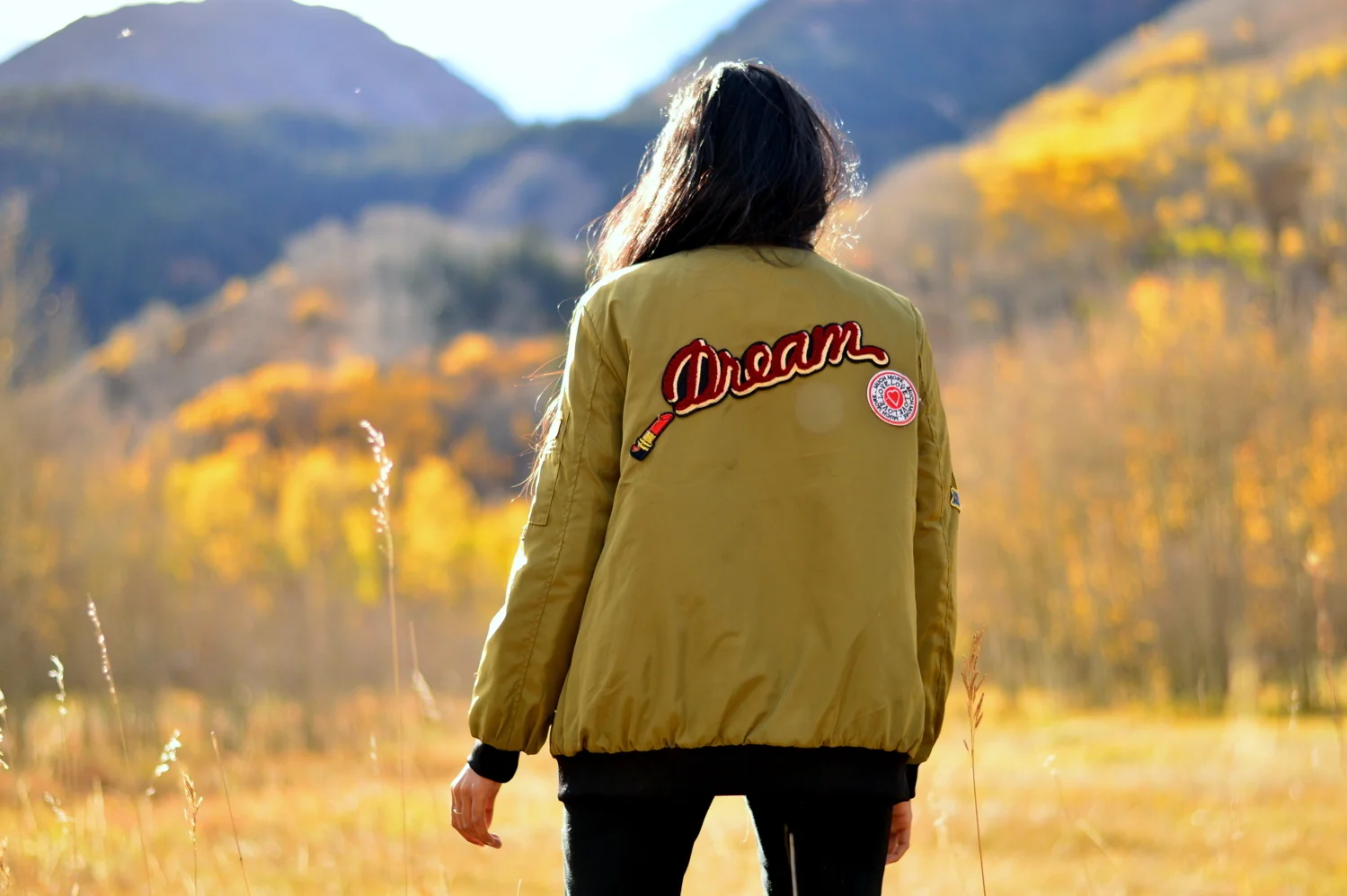 Patchwork Bomber Jacket: Ashcroft, Colorado