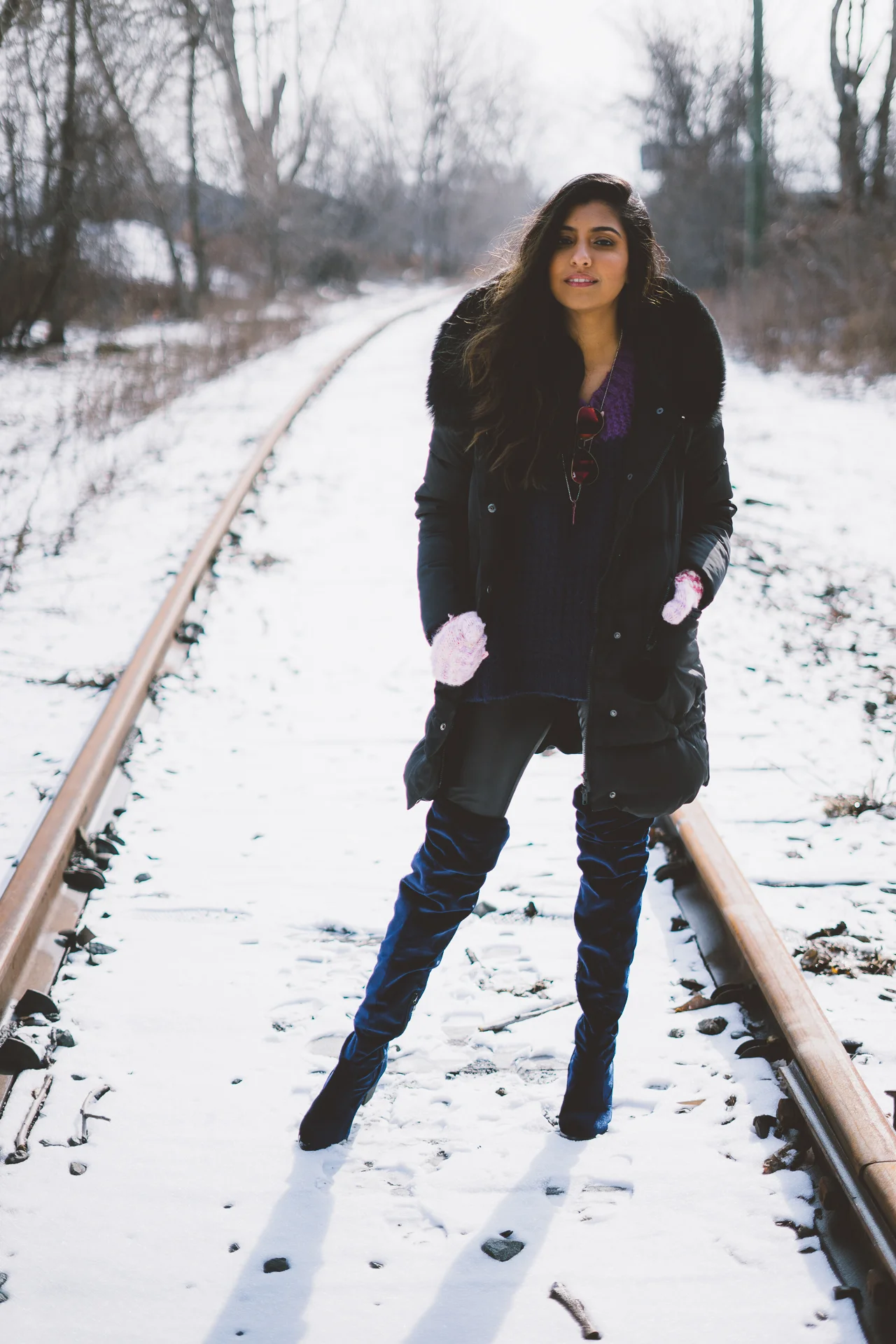 over the knee winter snow boots