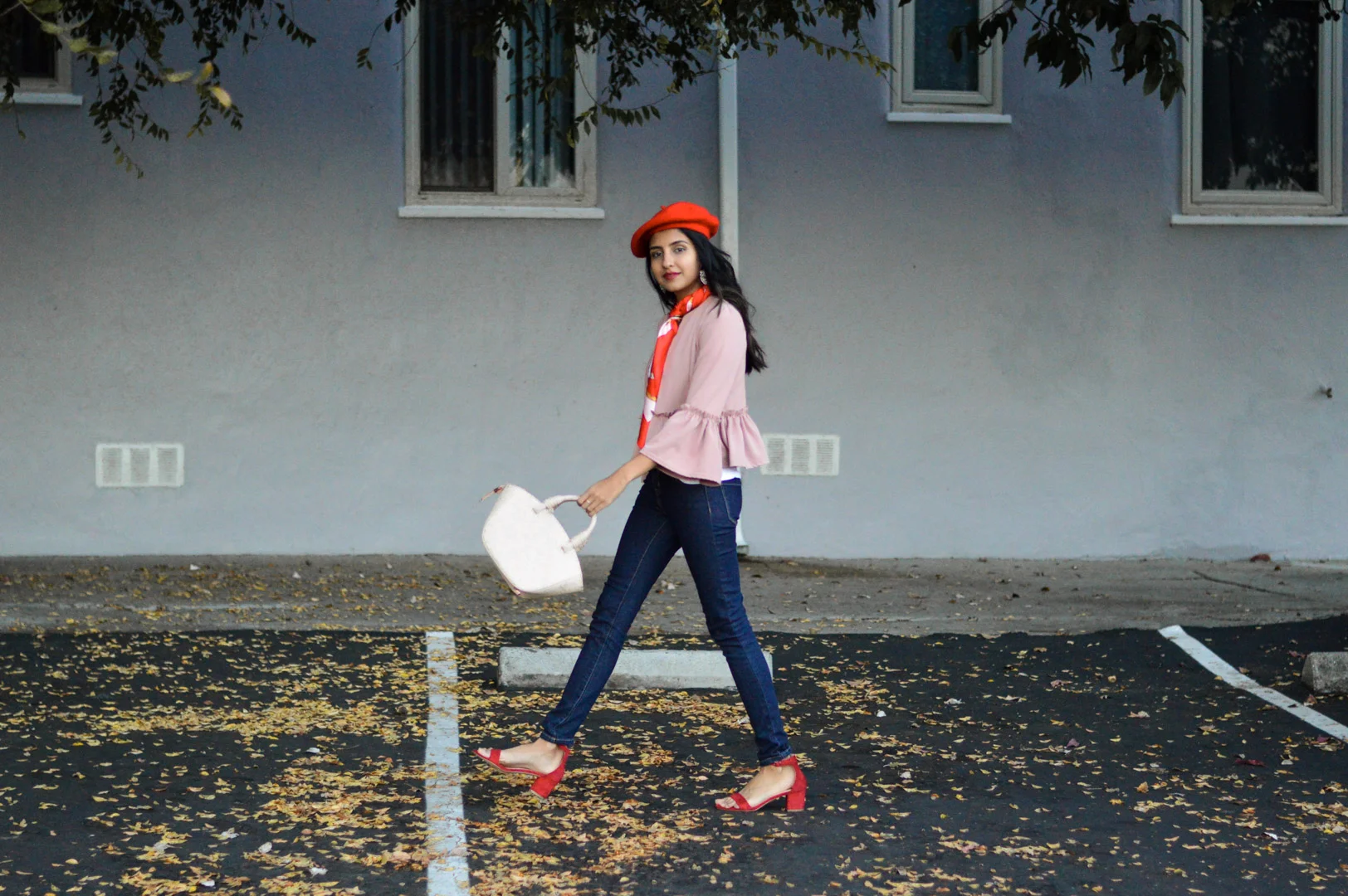 Parisian Vibes: Ruffles and a Beret