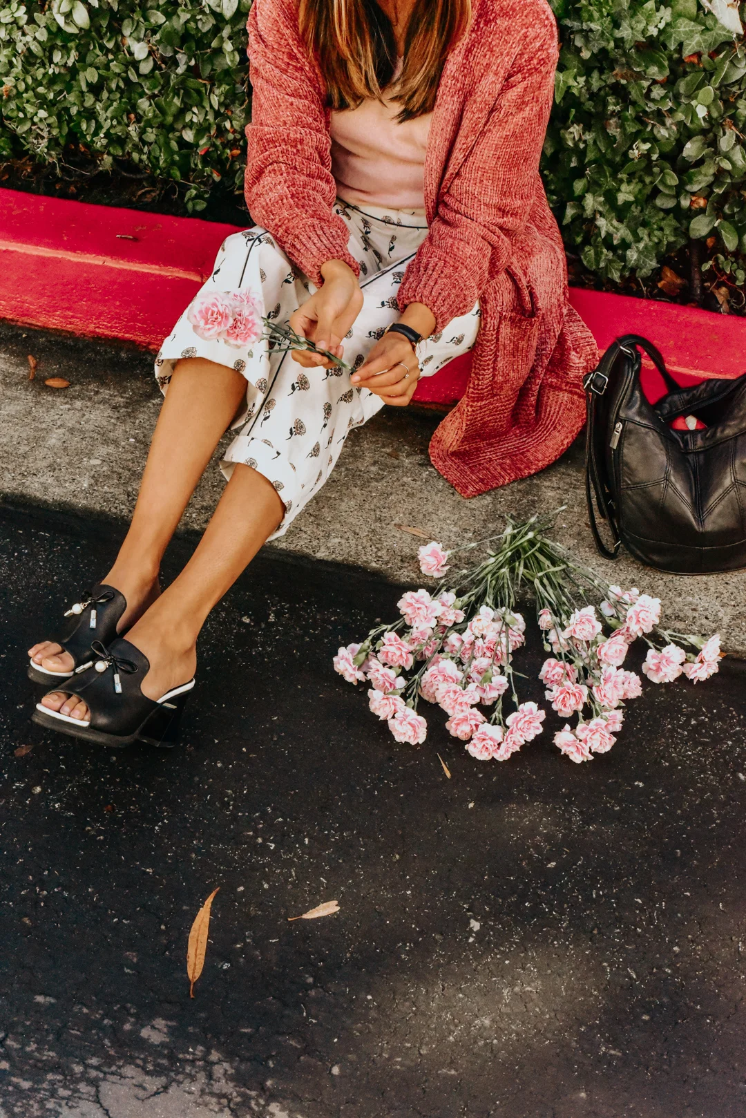 The Perfect Everyday :: Chenille Cardigan + Printed Pants 