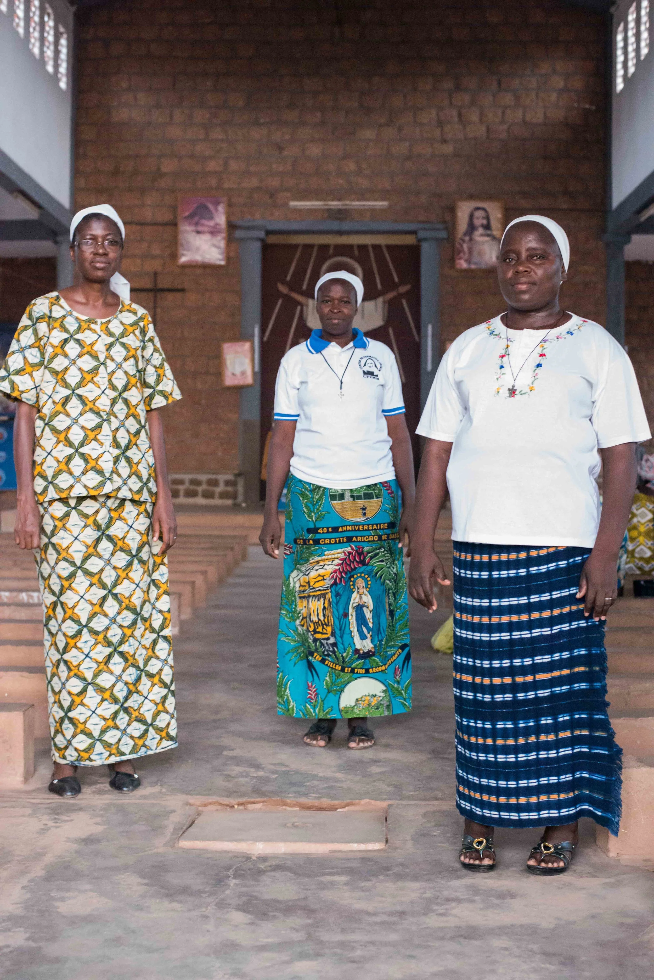 From left, Sister Elizabeth, Marie, and Jeanne Marie
