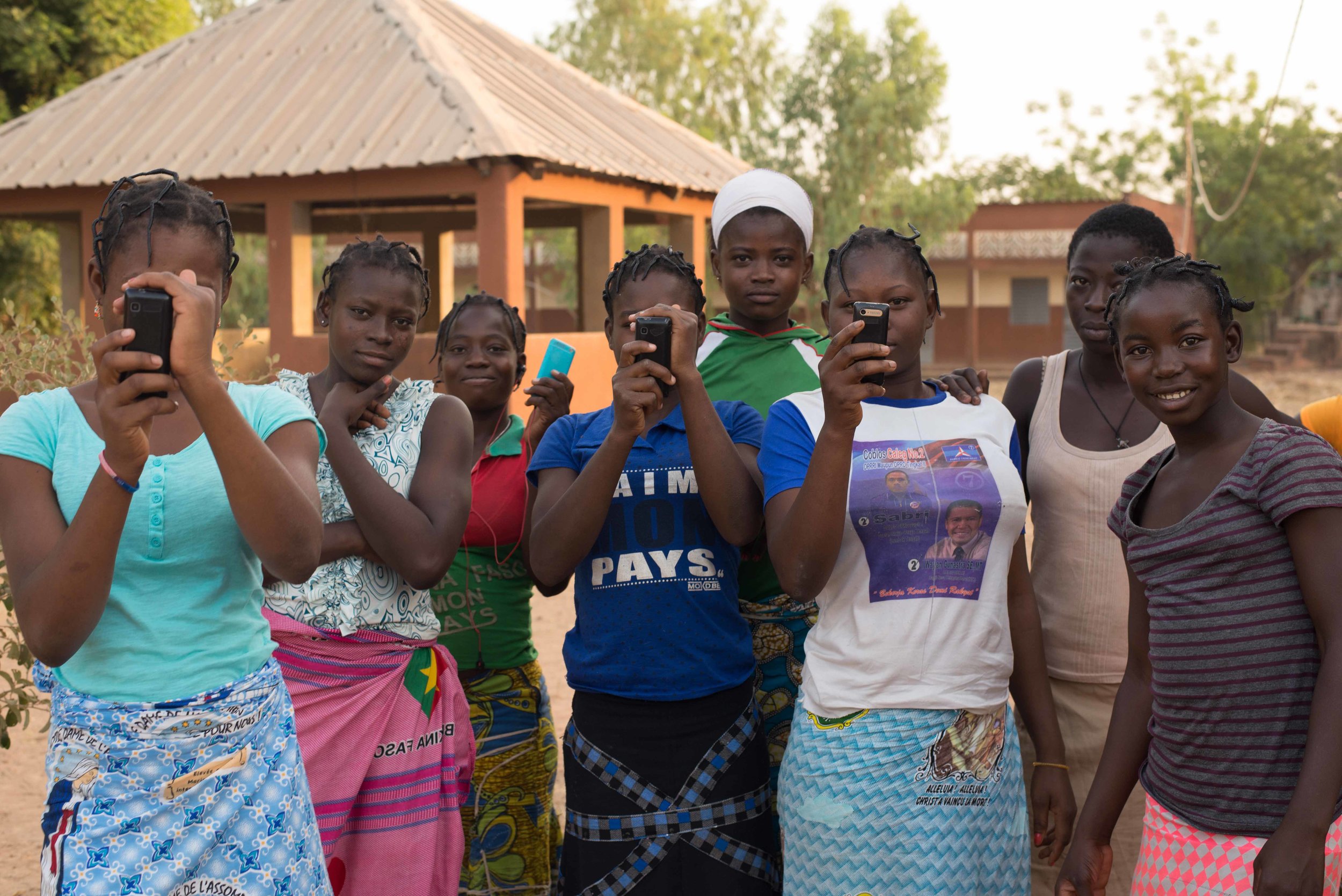When the girls took a photo of me because they said they would miss me. 