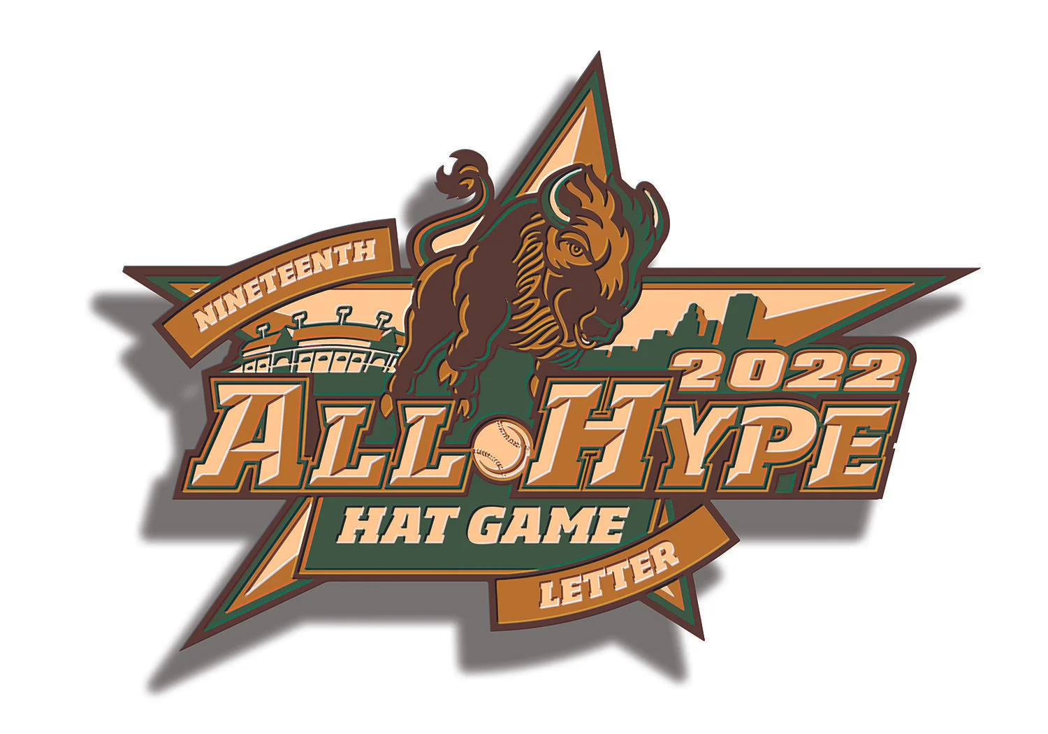 Beef and Broc Bisons All Hype Pin