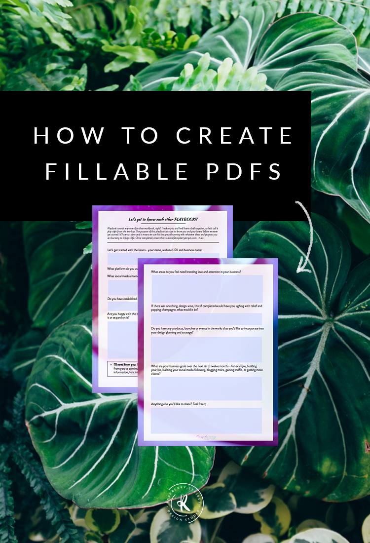 How to Create a Fillable PDF Worksheet or eBook — raspberry stripes